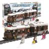 Winner 5090 non  TÀU ĐIỆN CHỞ KHÁCH 2 TOA bộ đồ chơi xếp lắp ráp ghép mô hình Trains Tàu Hỏa 923 khối