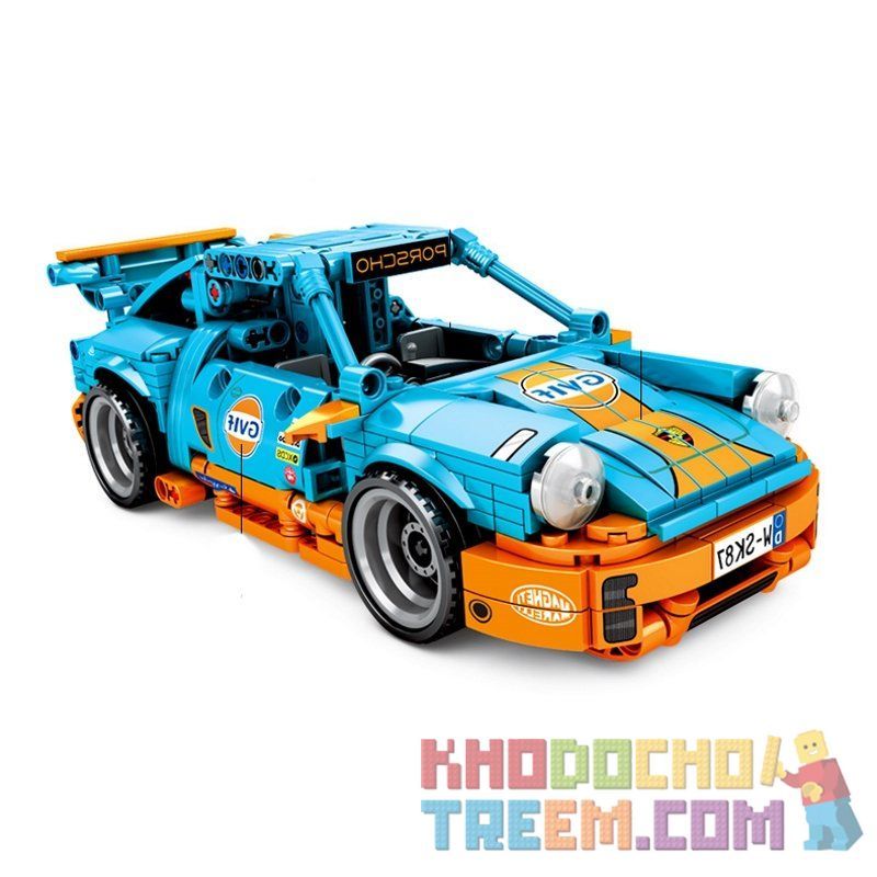 SEMBO 701502 Xếp hình kiểu Lego TECHNIC Porscho Xe Đua Thể Thao 517 khối có động cơ kéo thả SEMBO 701502 Xếp hình kiểu Lego TECHNIC Porscho Xe Đua Thể Thao 517 khối có động cơ kéo thả