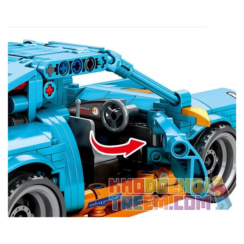 IBLOCK PL-920-144 920-144 PL920-144 SEMBO 701502 non  XE ĐUA THỂ THAO bộ đồ chơi xếp lắp ráp ghép mô hình  PORSCHO Kỹ Thuật Công Nghệ Cao Mô Hình Phương Tiện 517 khối