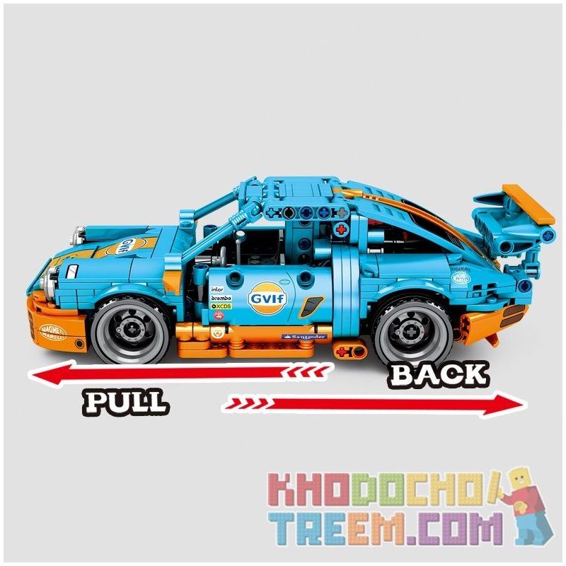 IBLOCK PL-920-144 920-144 PL920-144 SEMBO 701502 non  XE ĐUA THỂ THAO bộ đồ chơi xếp lắp ráp ghép mô hình  PORSCHO Kỹ Thuật Công Nghệ Cao Mô Hình Phương Tiện 517 khối