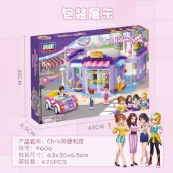 GUDI 9606 non  CỬA HÀNG TIỆN LỢI KREIS bộ đồ chơi xếp lắp ráp ghép mô hình Modern Girls MODERN GIRLS CONVENIENCE STORE Những Cô Gái Hiện Đại 470 khối