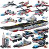 GUDI 8709 non  TÀU SÂN BAY bộ đồ chơi xếp lắp ráp ghép mô hình Military Army SUPER SENTAI Quân Sự Bộ Đội 659 khối
