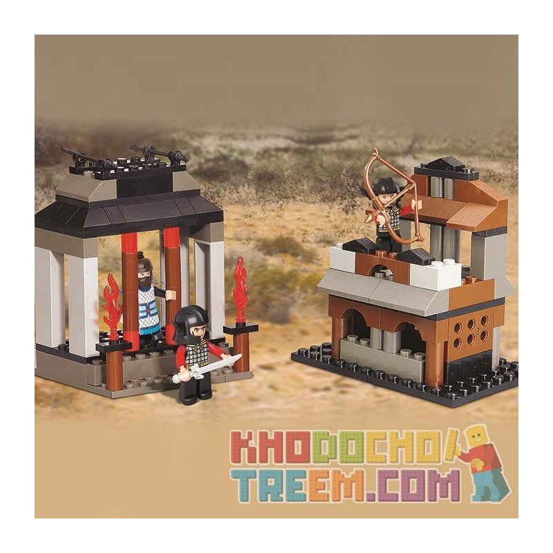 SLUBAN M38-B0265 B0265 0265 M38B0265 38-B0265 Xếp hình kiểu  CASTLE Tam Quốc - Trận Chiến Kỳ Hoa 445 khối
