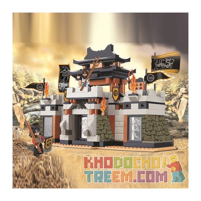 SLUBAN M38-B0265 B0265 0265 M38B0265 38-B0265 Xếp hình kiểu  CASTLE Tam Quốc - Trận Chiến Kỳ Hoa 445 khối