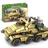 SEMBO 101341 non  XE BỌC THÉP CHIẾN ĐẤU bộ đồ chơi xếp lắp ráp ghép mô hình Empires Of Steel Đế Chế Thép 395 khối