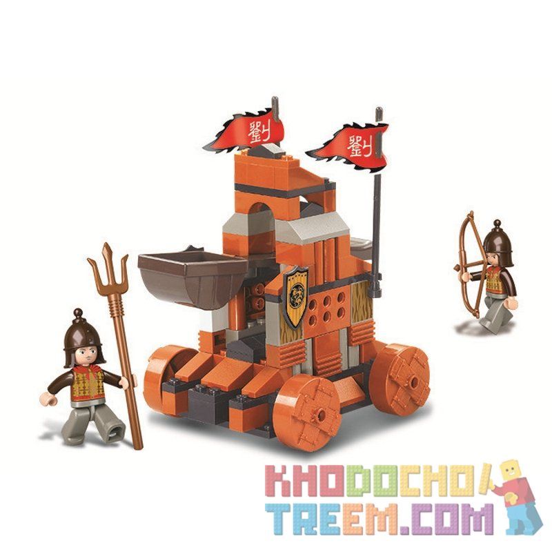SLUBAN M38-B0261 B0261 0261 M38B0261 38-B0261 Xếp hình kiểu  CASTLE Tam Quốc Máy Bắn đá 131 khối