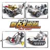 Kazi KY84051 84051 non  XE DÃ CHIẾN bộ đồ chơi xếp lắp ráp ghép mô hình Field Army Chiến Trường 393 khối