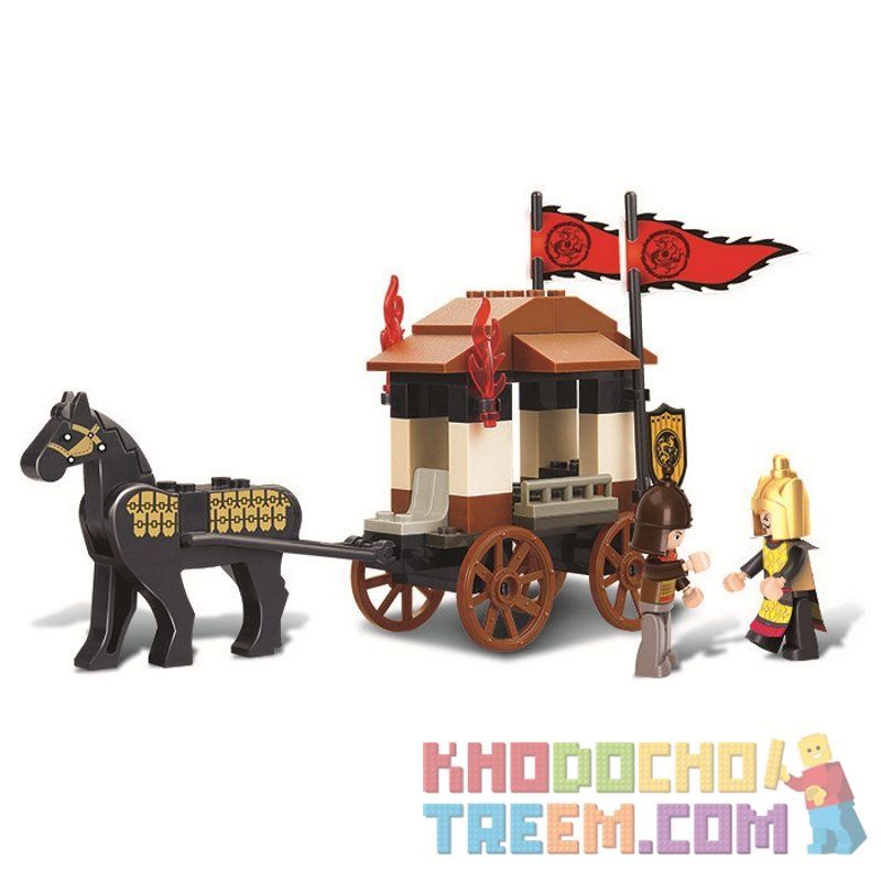 Sluban M38-B0259 B0259 0259 Xếp hình kiểu LEGO Castle Tam Quốc: Xe Ngựa Của Lưu Bị 74 khối Sluban M38-B0259 B0259 0259 Xếp hình kiểu LEGO Castle Tam Quốc: Xe Ngựa Của Lưu Bị 74 khối