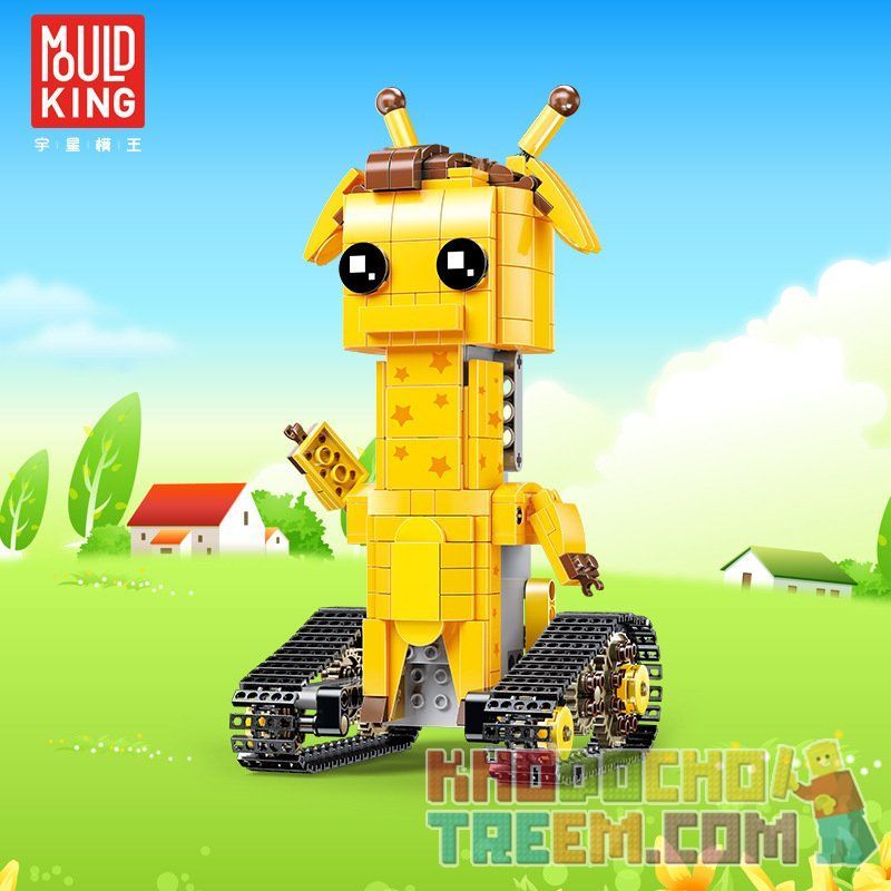 MOULDKING 13044 Xếp hình kiểu Lego WALKING BRICK Walking Brick:Geoffrey-Long Dee hươu cao cổ điều khiển từ xa 390 khối điều khiển từ xa MOULDKING 13044 Xếp hình kiểu Lego WALKING BRICK Walking Brick:Geoffrey-Long Dee hươu cao cổ điều khiển từ xa 390 khối điều khiển từ xa