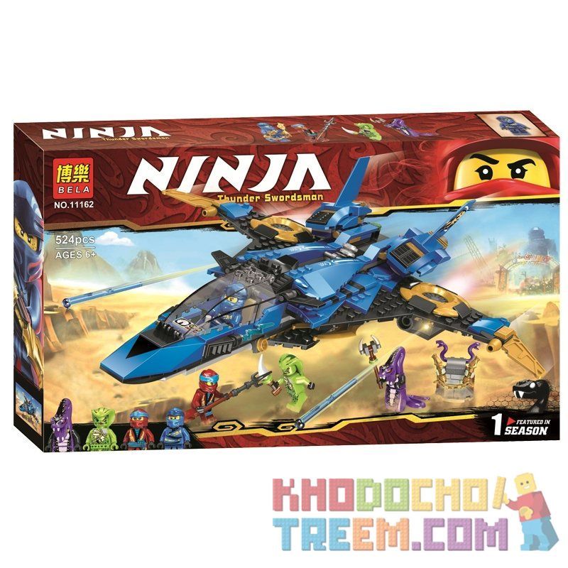 NOT THE LEGO NINJAGO MOVIE 70668 LEGACY Raiden Ninja Jay's Storm Fighter , Bela Lari 11162 BLANK 44002 LELE 31182 LEPIN 06096 SHENG YUAN SY SY1254 1254 Xếp hình Máy Bay Chiến đấu Của Jay 490 khối