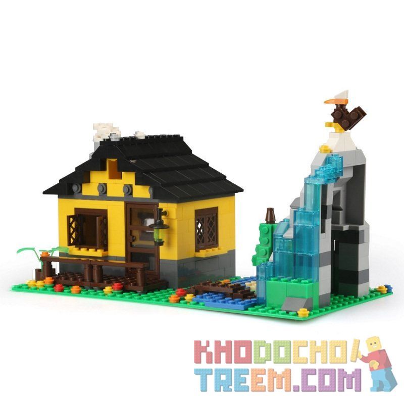 WANGE 3311 non  NGÔI NHÀ TRÊN NÚI bộ đồ chơi xếp lắp ráp ghép mô hình City MOUNTAIN HUT Thành Phố 389 khối WANGE 3311 non  NGÔI NHÀ TRÊN NÚI bộ đồ chơi xếp lắp ráp ghép mô hình City MOUNTAIN HUT Thành Phố 389 khối