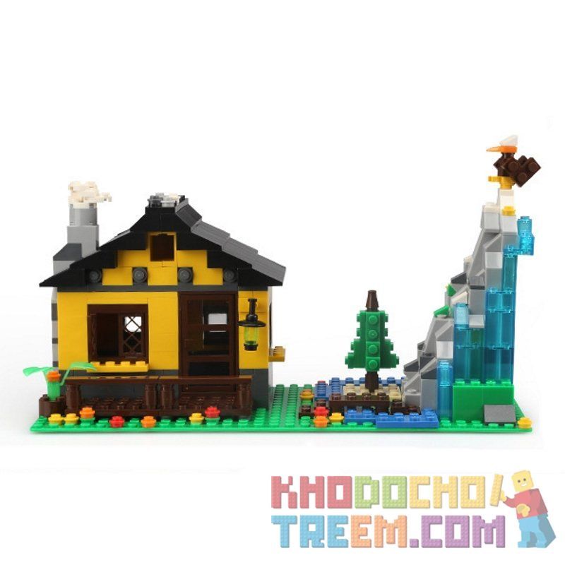 WANGE 3311 non  NGÔI NHÀ TRÊN NÚI bộ đồ chơi xếp lắp ráp ghép mô hình City MOUNTAIN HUT Thành Phố 389 khối WANGE 3311 non  NGÔI NHÀ TRÊN NÚI bộ đồ chơi xếp lắp ráp ghép mô hình City MOUNTAIN HUT Thành Phố 389 khối
