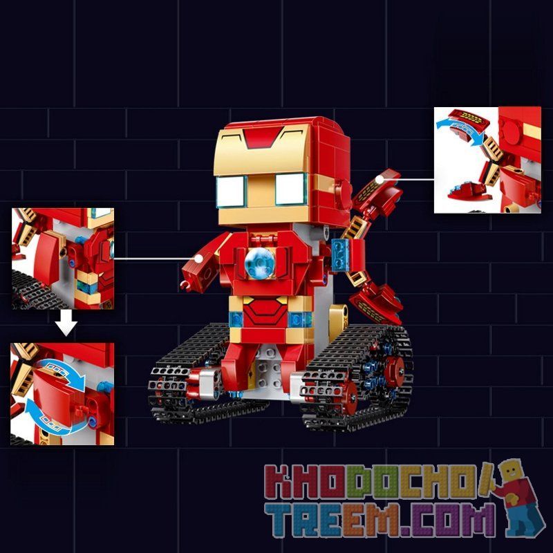 MouldKing 13038 Mould King 13038 non  NGƯỜI SẮT bộ đồ chơi xếp lắp ráp ghép mô hình Walking Brick WALKING BRICK IRON-BLOCK MAN Búp Bê Biết Đi 388 khối