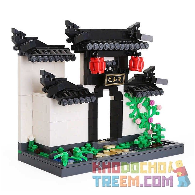 DR.LUCK 3314 WANGE 3314 Xếp hình kiểu Lego CREATOR Huizhou Architecture-Arch 381 khối DR.LUCK 3314 WANGE 3314 Xếp hình kiểu Lego CREATOR Huizhou Architecture-Arch 381 khối