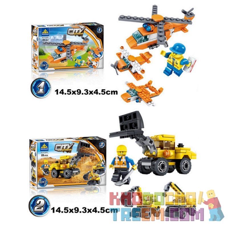Kazi KY6095 6095 non Lego 6 LOẠI HÌNH SÁNG TẠO ĐÔ THỊ bộ đồ chơi xếp lắp ráp ghép mô hình City Thành Phố 387 khối