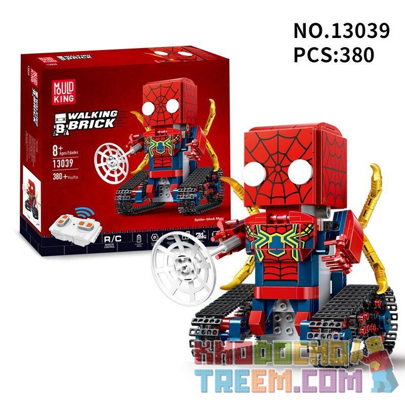 MouldKing 13039 Mould King 13039 Xếp hình kiểu Lego Walking Brick Walking  Brick Spider-Block Man Square Head Cute Baby Square Head Spiderman Người  Nhện Điều Khiển Từ Xa giá sốc rẻ nhất