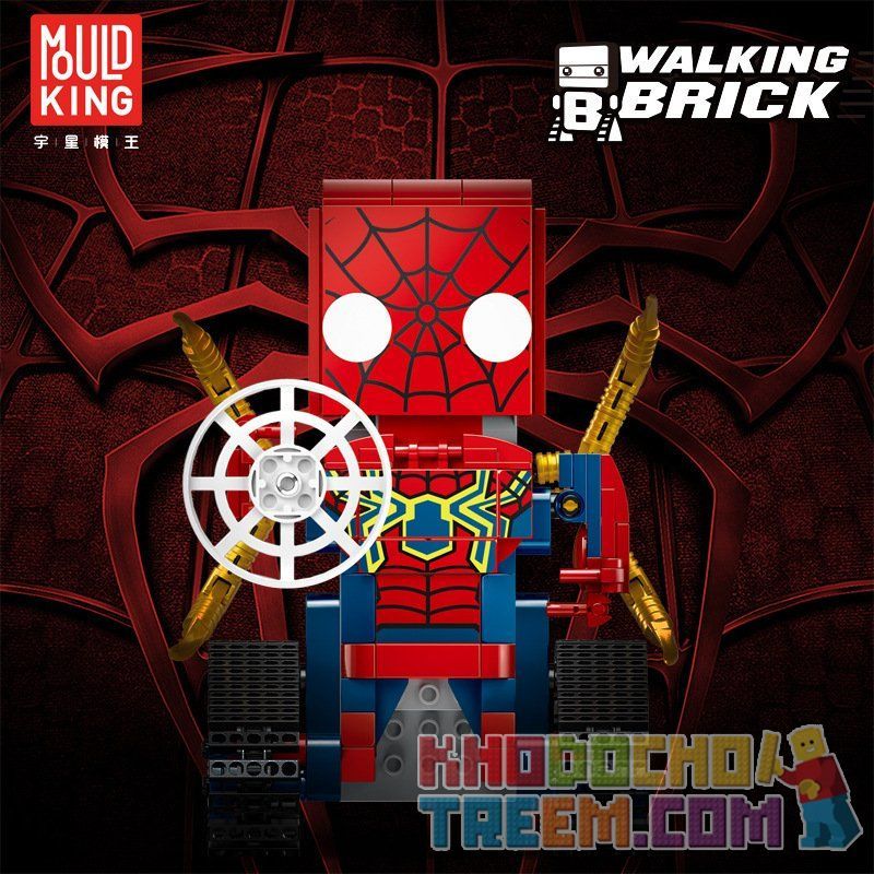 MouldKing 13039 Mould King 13039 non  NGƯỜI NHỆN ĐIỀU KHIỂN TỪ XA bộ đồ chơi xếp lắp ráp ghép mô hình Walking Brick WALKING BRICK SPIDER-BLOCK MAN Búp Bê Biết Đi 380 khối