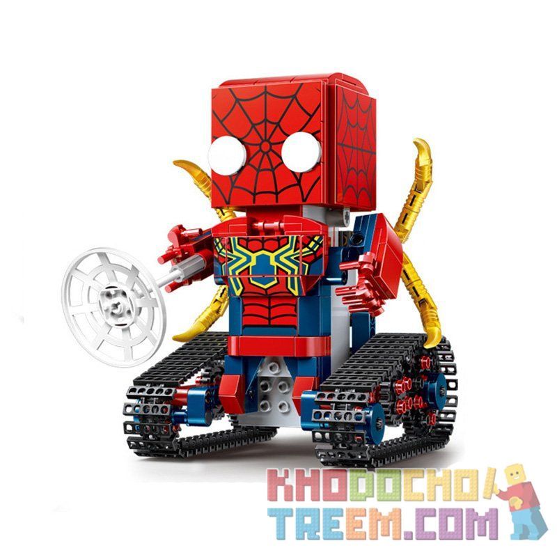 MOULDKING 13039 Xếp hình kiểu Lego WALKING BRICK Walking Brick Spider-block Man Square Head Cute Treasure Square Head Spiderman Người Nhện điều Khiển Từ Xa 380 khối điều khiển từ xa MOULDKING 13039 Xếp hình kiểu Lego WALKING BRICK Walking Brick Spider-block Man Square Head Cute Treasure Square Head Spiderman Người Nhện điều Khiển Từ Xa 380 khối điều khiển từ xa