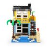 WANGE 3310 non  NHÀ NGHỈ MÁT NHÌN RA BIỂN bộ đồ chơi xếp lắp ráp ghép mô hình City SEAVIEW HOLIDAY HOME Thành Phố 386 khối