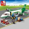 SLUBAN M38-B0371 B0371 0371 M38B0371 38-B0371 non  MÁY BAY CHỞ HÀNG bộ đồ chơi xếp lắp ráp ghép mô hình City AVIATION Thành Phố 383 khối