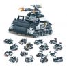 Kazi KY82027 82027 non  XE CHIẾN ĐẤU BỌC THÉP HẠNG NHẸ LỘI NƯỚC KIỂU 90 bộ đồ chơi xếp lắp ráp ghép mô hình Dragon Swat Team Đội Cảnh Sát Rồng 385 khối
