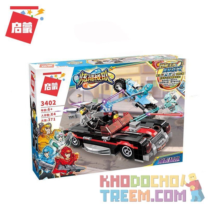 Enlighten 3402 Qman 3402 non  SIÊU XE BÓNG bộ đồ chơi xếp lắp ráp ghép mô hình Power Squad Biệt Đội Siêu Đẳng 371 khối Enlighten 3402 Qman 3402 non  SIÊU XE BÓNG bộ đồ chơi xếp lắp ráp ghép mô hình Power Squad Biệt Đội Siêu Đẳng 371 khối
