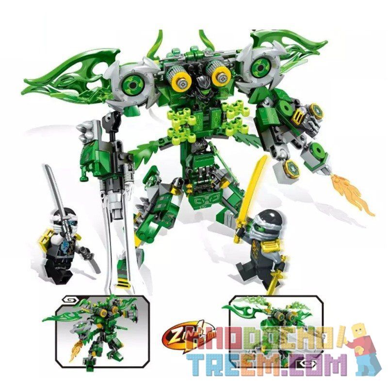 SHENG YUAN SY SY827A 827A SY827B 827B SY827 non Lego NINJA ERLING bộ đồ chơi xếp lắp ráp ghép mô hình The Lego Ninjago Movie NINJA MECH Ninja Lốc Xoáy 370 khối