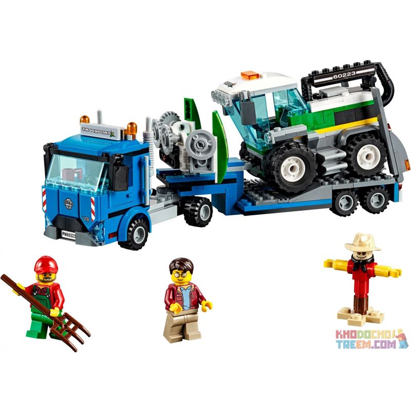 LARI 11223 LEPIN 02134 Xếp hình kiểu Lego CITY Harvester Transport Vehicle Vận Chuyển Máy Gặt 358 khối