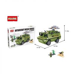 HSANHE 6458 Xếp hình kiểu  CLASSIC Anti-Aircraft Missile Vehicle Phương Tiện Tên Lửa Phòng Không 355 khối