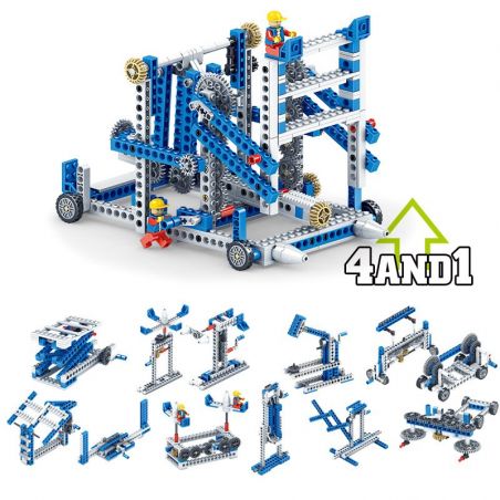 Kazi KY1001 1001 non  SÁNG CHẾ KIẾN ​​THỨC NHỎ bộ đồ chơi xếp lắp ráp ghép mô hình  INVENTOR Kỹ Thuật Công Nghệ Cao Mô Hình Phương Tiện 354 khối