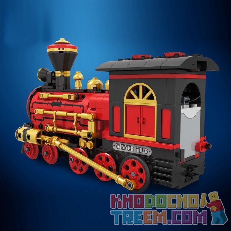 Winner 7116 non  TÀU CỔ ĐIỂN bộ đồ chơi xếp lắp ráp ghép mô hình  Kỹ Thuật Công Nghệ Cao Mô Hình Phương Tiện 372 khối