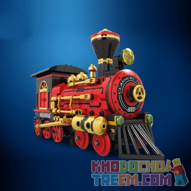 Winner 7116 non  TÀU CỔ ĐIỂN bộ đồ chơi xếp lắp ráp ghép mô hình  Kỹ Thuật Công Nghệ Cao Mô Hình Phương Tiện 372 khối