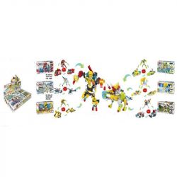 LE DI PIN 18004 Xếp hình kiểu  CREATOR 3 IN 1 Mech Warrior Chiến Binh Mech 630 khối