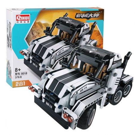 QIHUI 8018 non  XE TẢI ĐẦU KÉO TRẮNG bộ đồ chơi xếp lắp ráp ghép mô hình  Kỹ Thuật Công Nghệ Cao Mô Hình Phương Tiện 379 khối