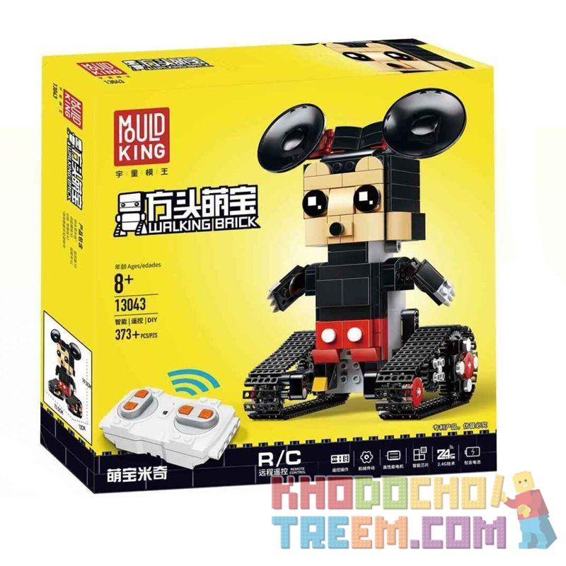 MOULDKING 13043 Xếp hình kiểu Lego WALKING BRICK Walking Brick:Jerry-Mouse chuột mikey điều khiển từ xa 373 khối điều khiển từ xa MOULDKING 13043 Xếp hình kiểu Lego WALKING BRICK Walking Brick:Jerry-Mouse chuột mikey điều khiển từ xa 373 khối điều khiển từ xa