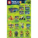 SHENG YUAN SY SY794 non Lego 4 CHIẾN BINH NEXO bộ đồ chơi xếp lắp ráp ghép mô hình Nexo Knights NICK KNIGHTS Hiệp Sỹ Nexo 372 khối