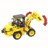 IBLOCK PL-920-108 920-108 PL920-108 Winner 7077 non  MÁY XÚC VÀNG bộ đồ chơi xếp lắp ráp ghép mô hình City LITTLE ENGINEERS Thành Phố 371 khối