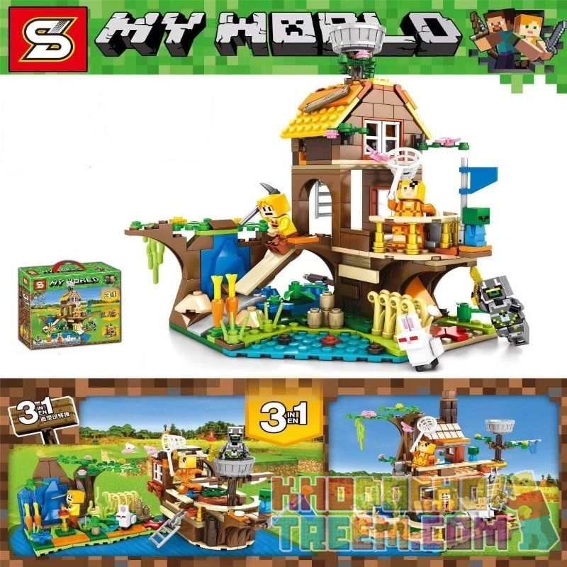 SHENG YUAN SY 1165 Xếp hình kiểu Lego MINECRAFT Pleasant Autumn Colors Three In One Màu sắc mùa thu dễ chịu ba trong một 369 khối SHENG YUAN SY 1165 Xếp hình kiểu Lego MINECRAFT Pleasant Autumn Colors Three In One Màu sắc mùa thu dễ chịu ba trong một 369 khối