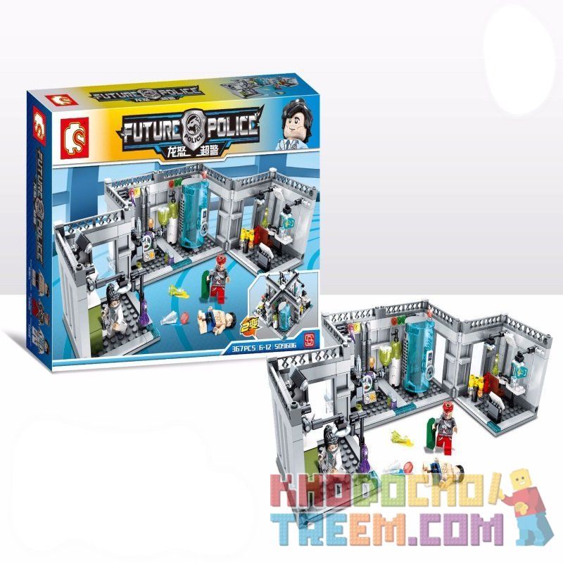 SEMBO SD9606 9606 Xếp hình kiểu Lego CITY Future Police:Biochemistry Laboratory Cảnh sát tương lai : Phòng thí nghiệm Hóa sinh 367 khối SEMBO SD9606 9606 Xếp hình kiểu Lego CITY Future Police:Biochemistry Laboratory Cảnh sát tương lai : Phòng thí nghiệm Hóa sinh 367 khối