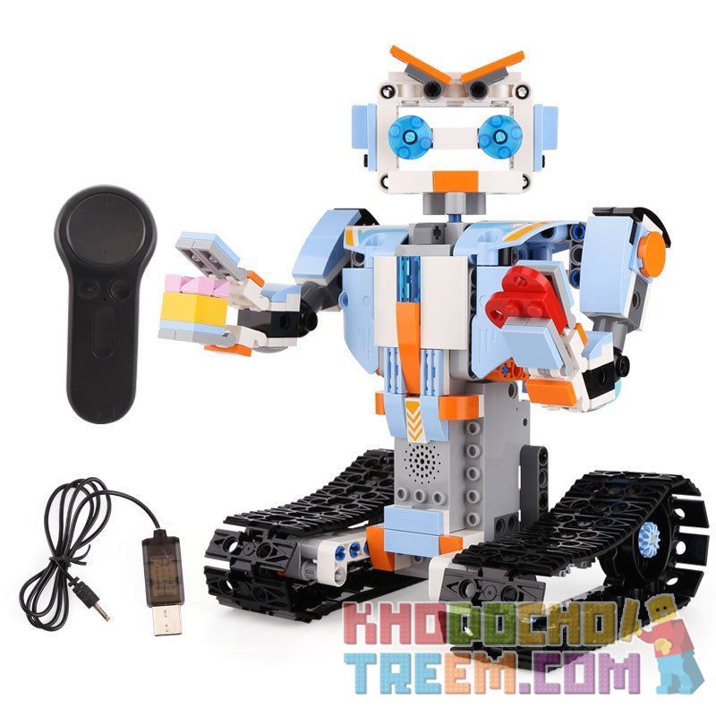 MOULDKING 13004 Xếp hình kiểu Lego WALKING BRICK Smart Build Creative Play Team Yuxing Bicester M4 Intelligent Robot Assembly Remote Control Robot Thông Minh điều Khiển Từ Xa 351 khối điều khiển từ xa