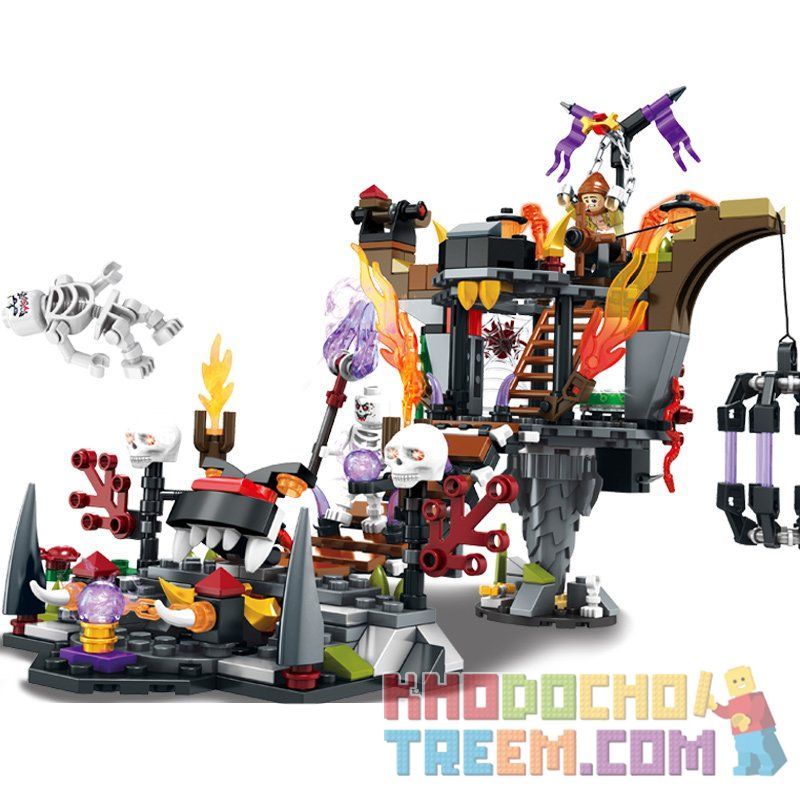 SEMBO WEKKI VIGGI SD3351 3351 non  THE NETHER ALTAR OF HORDE GLORY ANNIHILATION ĐẾN bộ đồ chơi xếp lắp ráp ghép mô hình Chronicles Of The Ghostly Tribe GHOST TRIBES Bộ Tộc Ma 349 khối