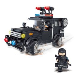LELE 36018 36018-1 36018-2 Xếp hình kiểu Lego OPERATION MEKONG Mekong Action Drug Special Police Group, 2 Models Of Cross-country Anti-drug Squad đội đặc Nhiệm Chống Ma Túy Gồm Xe Bán Tải Quân Sự Và X