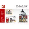 SEMBO WEKKI VIGGI SD6302 6302 non  SỞ CỨU HỎA bộ đồ chơi xếp lắp ráp ghép mô hình Mini Modular SEMBO BLOCK Đường Phố Thu Nhỏ 345 khối