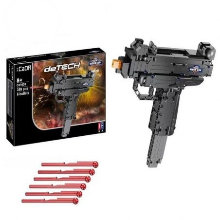 DOUBLEE CADA C81008 81008 non  SÚNG TIỂU LIÊN UZI THU NHỎ bộ đồ chơi xếp lắp ráp ghép mô hình  MINI UZI Kỹ Thuật Công Nghệ Cao Mô Hình Phương Tiện 359 khối
