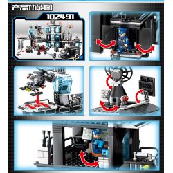 SEMBO 102491 non  TRỤ SỞ CỦA LỰC LƯỢNG CẢNH SÁT ĐẶC BIỆT bộ đồ chơi xếp lắp ráp ghép mô hình Swat Special Force Đặc Nhiệm 1464 khối