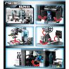 SEMBO 102491 non  TRỤ SỞ CỦA LỰC LƯỢNG CẢNH SÁT ĐẶC BIỆT bộ đồ chơi xếp lắp ráp ghép mô hình Swat Special Force Đặc Nhiệm 1464 khối
