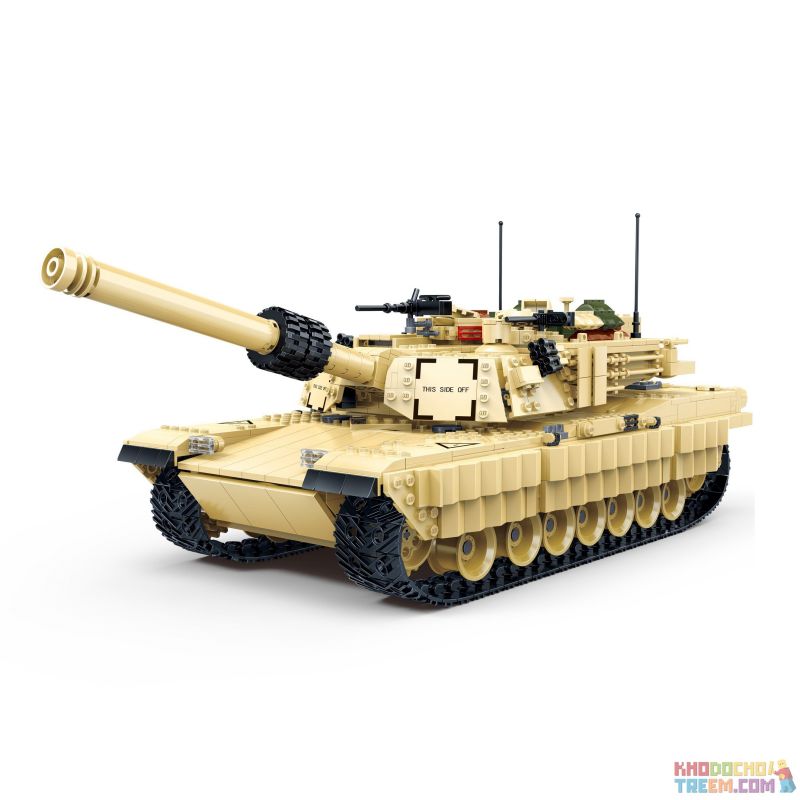GUDI 6102 non Lego XE TĂNG CHỦ LỰC tỷ lệ 1:18 bộ đồ chơi xếp lắp ráp ghép mô hình Military Army M1A2 ABRAMS U.S. MAIN BATTLE TANK Quân Sự Bộ Đội 2155 khối