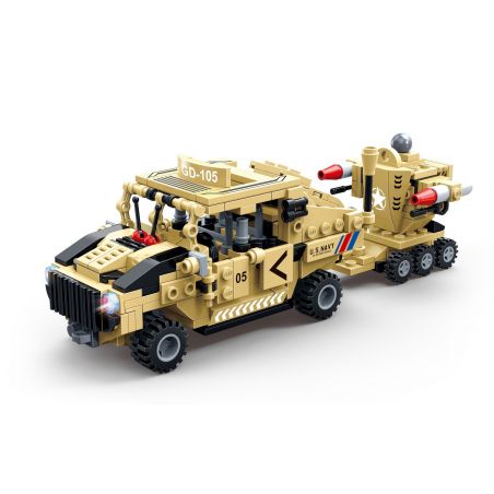 GUDI 8718 non  XE CHUYÊN DỤNG PHÒNG THỦ MÁY BAY ĐƯỢC LẮP RÁP BỞI PHẢN LỰC TRỰC THĂNG BỌC THÉP TĂNG TÀU NGẦM bộ đồ chơi xếp lắp ráp ghép mô hình Military Army SUPER SENTAI Quân Sự Bộ Đội 352 khối