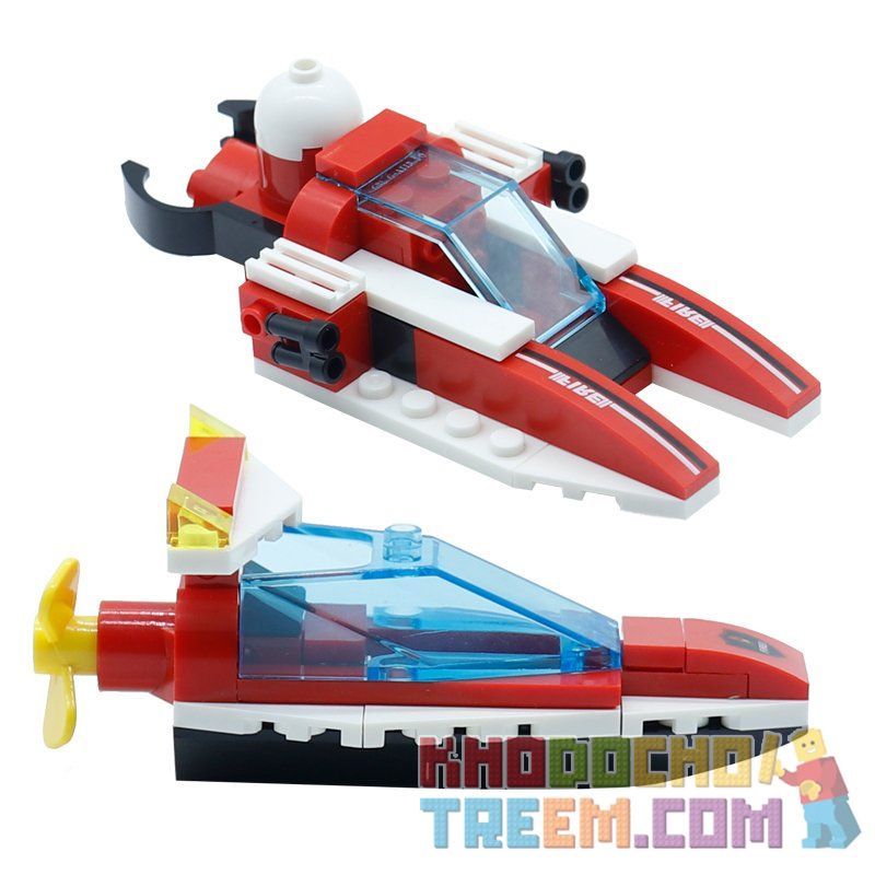 Kazi KY80514 80514 non  MÁY BAY CHỮA CHÁY ĐƯỢC LẮP BỞI 8 PHƯƠNG TIỆN NHỎ GỒM TRỰC THĂNG Ô TÔ CA NÔ XE TRƯỢT TUYẾT. bộ đồ chơi xếp lắp ráp ghép mô hình Fire Rescure CITY FIRE SERIES Cứu Hỏa 349 khối