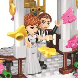 Winner 5073 non  CẢNH CƯỚI Ở CỬA THIÊN ĐƯỜNG bộ đồ chơi xếp lắp ráp ghép mô hình  Các Bạn Gái 345 khối